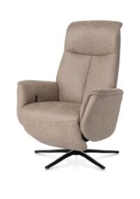 Nocara, fauteuil relax - manuel - pied noir - appui-t&ecirc;te fix