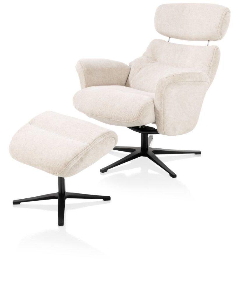 Lazaro, Relaxfauteuil (Incl. Poef) - Afbeelding 3