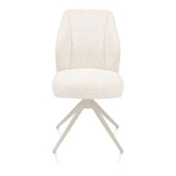 Baya, eetkamerstoel - draaibaar + relax - crème - pocketvering - stof Sevilla - Creme