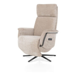 Stelvio, fauteuil relax - &eacute;lectrique + batterie - pied graphite - appui-t&ecirc;te &eacute;lectrique