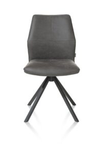 Franky, eetkamerstoel - vast frame - greep - pocket - Taurus - off black