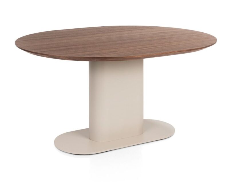 Brianza, Table 150 X 120 Cm - Noyer - Steel Brown - Image 2