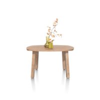 Pavarotti, table de bar 130 x 110 cm (hauteur: 92 cm) - pieds de table (4) avec accent bois