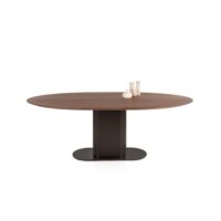 Brianza, table 210 x 100 cm - noyer - Steel Brown - Image 2