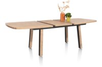 Pavarotti, table à rallonge 190 (+ 60) x 110 cm - pieds de table (4) avec accent bois - Image 3