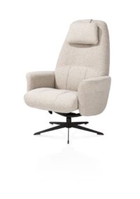 Torino, relaxfauteuil incl. poef - grafiet frame - Afbeelding 2