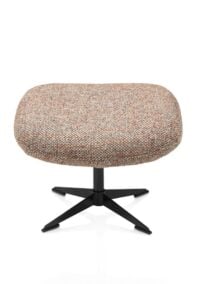 Stresa, poef/hocker poot matt black