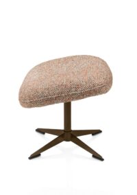 Stresa, poef/hocker poot steelbrown - Afbeelding 3