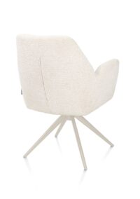 Baya, armstoel - draaibaar - cr&egrave;me - pocketvering - stof Sevilla - Creme - Afbeelding 2