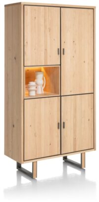 Shimanto, bergkast 100 cm - 4-deuren + 1-niche (+ LED) - Afbeelding 2