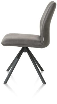 Franky, chaise - cadre pivotante - poignee - ressorts ensaches - Taurus - off black - Image 2