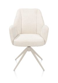 Baya, armstoel - draaibaar - cr&egrave;me - pocketvering - stof Sevilla - Creme
