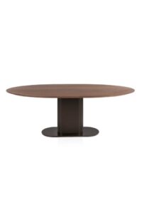 Brianza, table 210 x 100 cm - noyer - Steel Brown