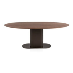 Brianza, table 210 x 100 cm - noyer - Steel Brown