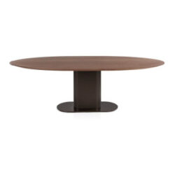 Brianza, table 240 x 100 cm - noyer - Steel Brown