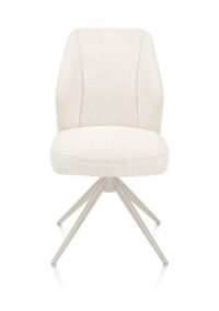 Baya, eetkamerstoel - crème - pocketvering - stof Sevilla - Creme