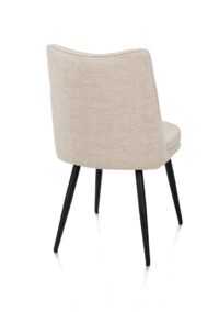 Hester, Eetkamerstoel 4 poten, stof - beige - Afbeelding 3