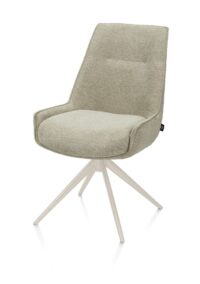 Theo, eetkamerstoel - vast - crème - pocket - Vada - Salie groen - Afbeelding 2