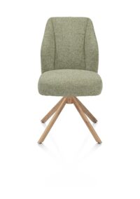 Baya, eetkamerstoel - draaibaar - naturel - pocketvering - stof Sevilla - Olijf