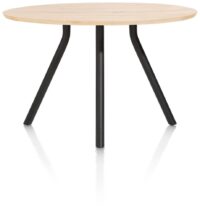 Arvada, table de bar 140 cm. - ronde - pied central court - natural