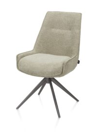Theo, eetkamerstoel - vast - grafiet - pocket - Vada - Salie groen - Afbeelding 2