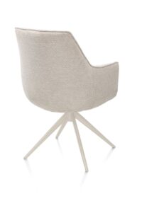 Theo, armstoel - draaibaar met kantelfunctie - cr&egrave;me - pocket - Vada - beige - Afbeelding 3