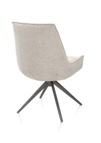 Theo, eetkamerstoel - vast - grafiet - pocket - Vada - beige - Afbeelding 3