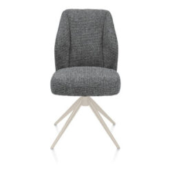Baya, chaise - crème - ressorts ensaches - tissu Sevilla - Anthracite