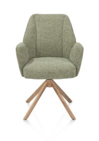 Baya, chaise à accoudoirs - pivotante - naturel - ressorts ensaches - selected choices