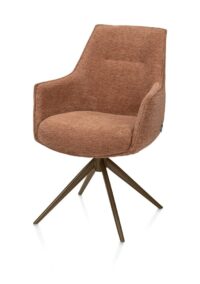 Theo, armstoel - vast - steel brown - pocket - Vada - koper - Afbeelding 2