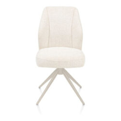 Baya, eetkamerstoel - crème - pocketvering - stof Sevilla - Creme