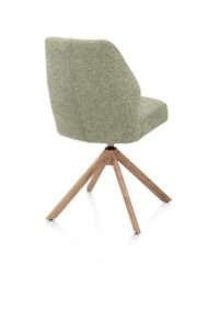 Baya, eetkamerstoel - draaibaar + relax - naturel - pocketvering - stof Sevilla - Olijf - Afbeelding 2