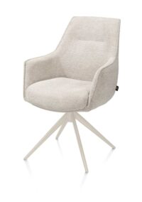 Theo, armstoel - draaibaar met kantelfunctie - cr&egrave;me - pocket - Vada - beige - Afbeelding 2
