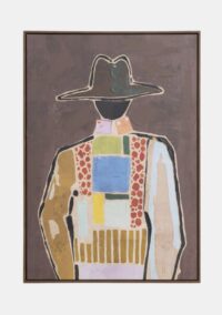 Cowboy schilderij 70x100cm - Multikleur