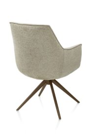 Theo, armstoel - vast - steel brown - pocket - Vada - Salie groen - Afbeelding 3