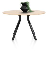 Arvada, table 140 cm. - ronde - pied central court - natural