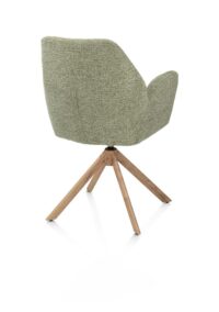 Baya, armstoel - draaibaar - naturel - pocketvering - stof Sevilla - Olijf - Afbeelding 2