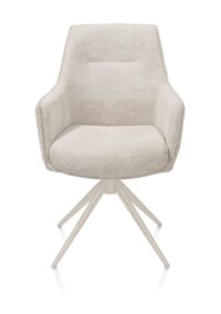 Theo, armstoel - draaibaar met kantelfunctie - cr&egrave;me - pocket - Vada - beige