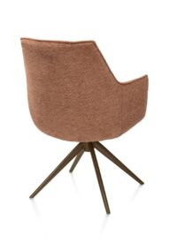Theo, armstoel - vast - steel brown - pocket - Vada - koper - Afbeelding 3