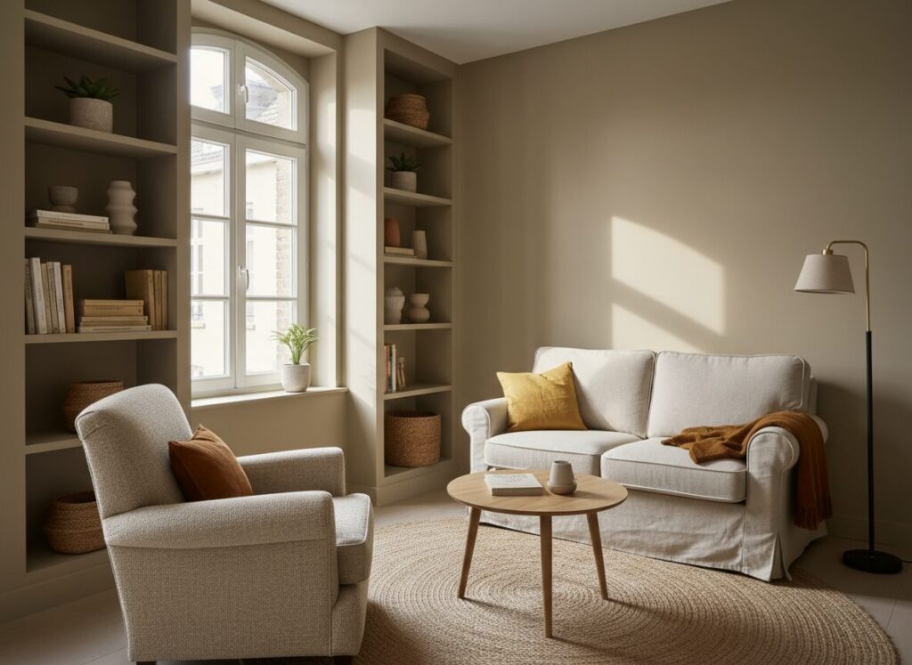 Compacte Woonkamer Met Tweezit En Losse Fauteuil Canapé D'Angle Ou Canapés Séparés ? Avantages Et Inconvénients