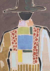 Cowboy schilderij 70x100cm - Multikleur - Afbeelding 2