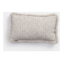 Velo coussin 30x50cm - Couleur creme