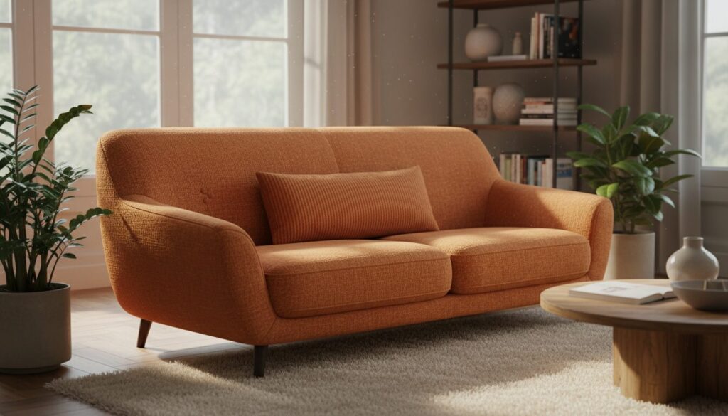 Zetel met correcte ergonomische verhoudingen en lendensteunkussen