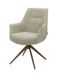 Theo, armstoel - vast - steel brown - pocket - Vada - Salie groen - Afbeelding 2