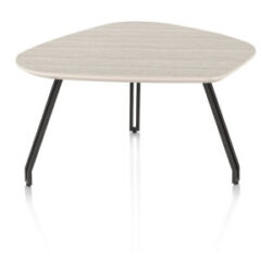 Mogana, Salontafel 72 x 60 cm, primo laminato (HPL), poten steelbrown - Travertin