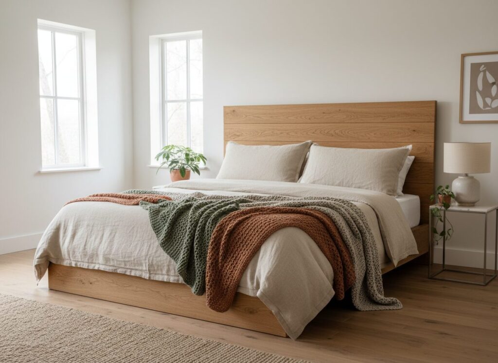 Eiken Hoofdbord Met Royale Leunkussens La Tête De Lit : Le Meuble Qui Fait Votre Chambre