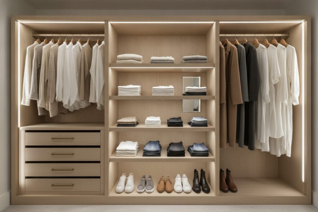 Kastinterieur Legplanken Lades Slaapkamer Solutions De Rangement Pour La Chambre : L'Espace Que Vous N'Exploitez Pas