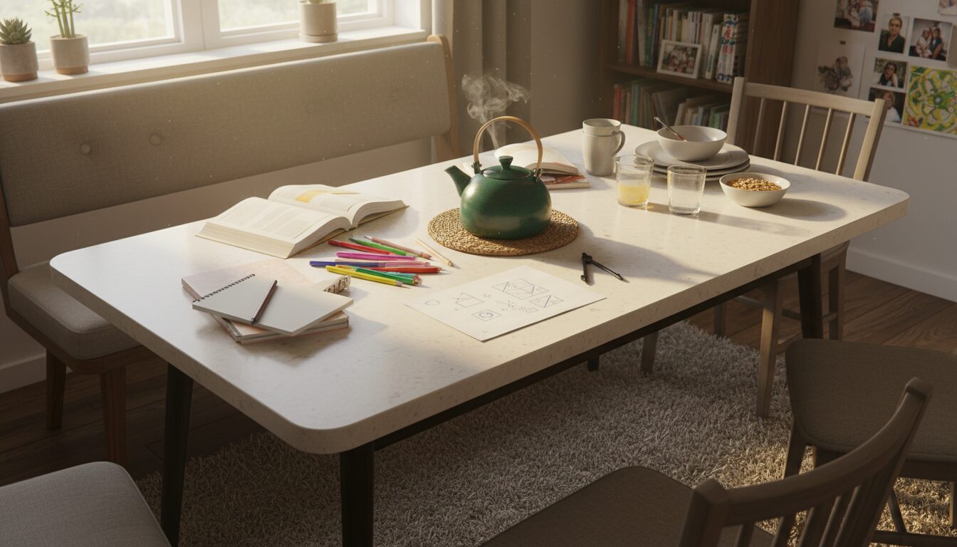 Keramische Eettafel In Dagelijks Gezinsgebruik Keramische Eettafel In Dagelijks Gezinsgebruik