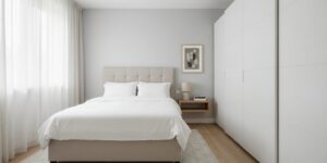Slim Ingerichte Kleine Slaapkamer Met Schuifdeurkast