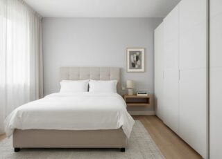 Slim Ingerichte Kleine Slaapkamer Met Schuifdeurkast